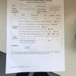Satisfaction form from Customer